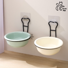 Chén sứ treo/dán tường tiết kiệm diện tích - Chén ăn cho thú cưng - Tiệm Mèo Moa