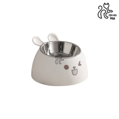 Chén ăn inox thỏ dễ thương cho thú cưng - Tiệm Mèo Moa