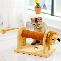 Đồ chơi cào móng dây thừng cho mèo hình thú dễ thương ĐUÔI LÒ XO VÀ BANH LỤC LẠC - Chiếc Mèo Kêu Ngoa