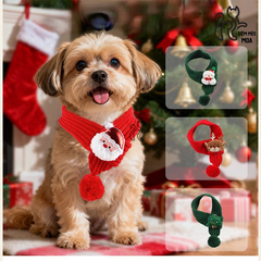 Khăn quàng cổ noel - Phụ kiện giữ ấm cho thú cưng - Tiệm Mèo Moa