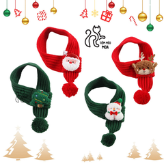 Khăn quàng cổ noel - Phụ kiện giữ ấm cho thú cưng - Tiệm Mèo Moa