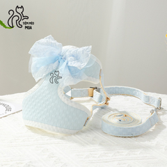 Yếm dắt pastel nơ xinh cho thú cưng - Tiệm Mèo Moa