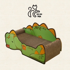 [TỰ LẮP] Cào móng giường nằm bé Khủng Long - Tiệm Mèo Moa