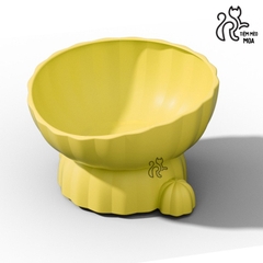 Chén nhựa cây xương rồng - Đế có thể tháo rời - Chén ăn chống gù lưng cho mèo - Tiệm Mèo Moa