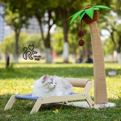 Ghế bãi biển cây dừa - Cào móng Sisal chống xước - Tiệm Mèo Moa