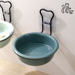 Chén sứ treo/dán tường tiết kiệm diện tích - Chén ăn cho thú cưng - Tiệm Mèo Moa