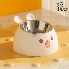 Chén ăn inox thỏ dễ thương cho thú cưng - Tiệm Mèo Moa