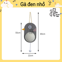 Cào móng treo tường/ dán kính dễ thương - Cào móng thừng/sisal decor - Tiệm Mèo Moa