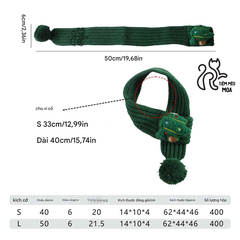 Khăn quàng cổ noel - Phụ kiện giữ ấm cho thú cưng - Tiệm Mèo Moa