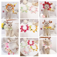 🌼  Vòng Cổ Hoa Nở Cute – Phụ Kiện Chụp Ảnh Siêu Xinh Cho Thú Cưng - Tiệm Mèo Moa