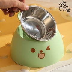 Chén ăn inox thỏ dễ thương cho thú cưng - Tiệm Mèo Moa