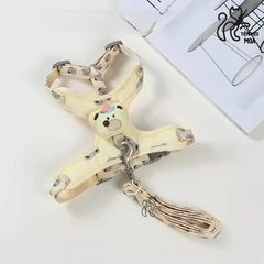 Yếm/ dây dắt gấu nâu cho thú cưng - Tiệm Mèo Moa