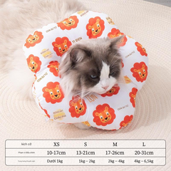Gối chống liếm bông hoa/ gối chụp cổ hỗ trợ cho thú cưng - Tiệm Mèo Moa