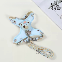 Yếm/ dây dắt gấu nâu cho thú cưng - Tiệm Mèo Moa