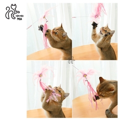 Câu mèo bông tuyết - Đồ chơi cho mèo - Tiệm Mèo Moa