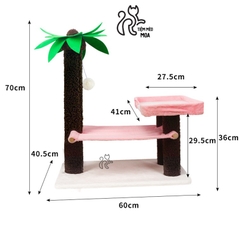 Cattree cây dừa - Cây cào móng cho mèo - Tiệm Mèo Moa