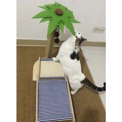 Ghế bãi biển cây dừa - Cào móng Sisal chống xước - Tiệm Mèo Moa