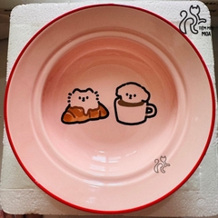 Dĩa sứ sâu lòng đựng thức ăn cho thú cưng - Dĩa ăn cho thú cưng - Tiệm Mèo Moa