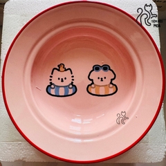 Dĩa sứ sâu lòng đựng thức ăn cho thú cưng - Dĩa ăn cho thú cưng - Tiệm Mèo Moa