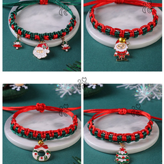 [NOEL] Vòng cổ phong cách GIÁNG SINH dây đan, điều chỉnh chiều dài dễ dàng cho thú cưng - Tiệm Mèo Moa