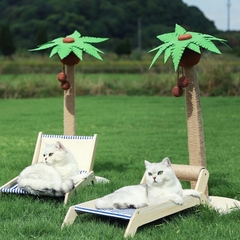 Ghế bãi biển cây dừa - Cào móng Sisal chống xước - Tiệm Mèo Moa