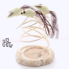 Dĩa lò xo cho mèo - Đồ chơi cho mèo - Tiệm Mèo Moa