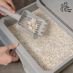 Nhà vệ sinh cao cấp 2 cửa chống văng cát, có ngăn kéo size lớn cho mèo - Tiệm Mèo Moa