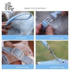 Dây dắt thú cưng kèm đệm lưng chắc chắn, êm ái - Tiệm Mèo Moa