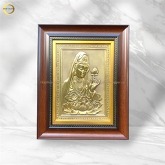 TRANH ĐỒNG QUAN ÂM BỒ TÁT (KÍCH THƯỚC 28X35CM)