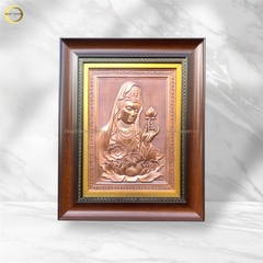 TRANH ĐỒNG QUAN ÂM BỒ TÁT (KÍCH THƯỚC 28X35CM)