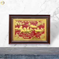 TRANH MÃ ĐÁO THÀNH CÔNG BẰNG ĐỒNG DÁT VÀNG - KÍCH THƯỚC 50X70CM