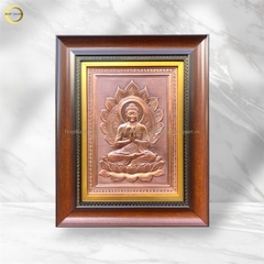 TRANH PHẬT THÍCH CA BẰNG ĐỒNG (KÍCH THƯỚC 28X35CM)