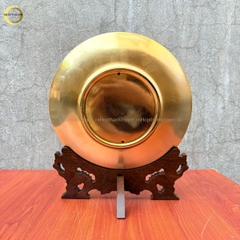 TRANH ĐĨA KHUÊ VĂN CÁC BẰNG ĐỒNG MẠ VÀNG 24K - ĐK 19CM