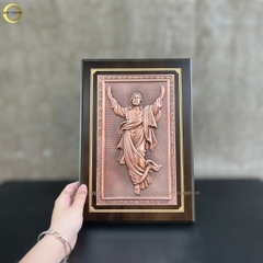 TRANH QUÀ TẶNG CÔNG GIÁO "CHÚA GIÊSU " BẰNG ĐỒNG VÀNG - TRANH ĐỂ BÀN (KÍCH THƯỚC 22X32CM)