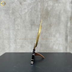 TRANH ĐĨA HOA SEN BẰNG ĐỒNG VÀNG  - TRANH QUÀ TẶNG ĐỂ BÀN (KÍCH THƯỚC 25CM)