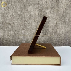 TRANH HOA SEN BẰNG ĐỒNG DÁT VÀNG - KÍCH THƯỚC 20X20CM