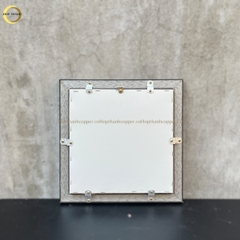 TRANH MẶT TRỐNG ĐỒNG BẰNG ĐỒNG MẠ VÀNG 24K - KÍCH THƯỚC 33X33CM