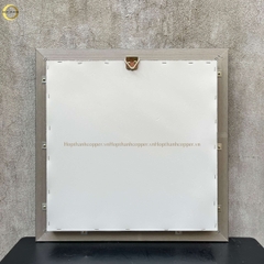 TRANH MẶT TRỐNG ĐỒNG BẰNG ĐỒNG DÁT VÀNG - KÍCH THƯỚC 70X70CM