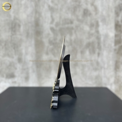 TRANH ĐĨA HOA SEN BẰNG ĐỒNG VÀNG GIẢ CỔ  - TRANH QUÀ TẶNG ĐỂ BÀN (KÍCH THƯỚC 25CM)