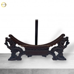 TRANH ĐĨA CHỮ BÌNH AN THƯ PHÁP BẰNG ĐỒNG MẠ VÀNG 24K - ĐƯỜNG KÍNH 35CM