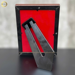 TRANH LÁ BỒ ĐỀ CHỮ PHÚC BẰNG ĐỒNG MẠ VÀNG 24K - QUÀ TẶNG ĐỂ BÀN (KÍCH THƯỚC 15X20CM)