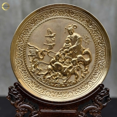 TRANH ĐĨA MỪNG THỌ CỤ BÀ BẰNG ĐỒNG MẠ VÀNG 24K- TRANH QUÀ TẶNG ĐỂ BÀN (KÍCH THƯỚC 25CM)