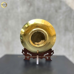 TRANH MẶT TRỐNG ĐỒNG BẰNG ĐỒNG VÀNG - QUÀ TẶNG ĐỂ BÀN (KÍCH THƯỚC 30CM)