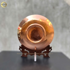 TRANH MẶT TRỐNG ĐỒNG BẰNG ĐỒNG ĐỎ - QUÀ TẶNG ĐỂ BÀN (KÍCH THƯỚC 30CM)