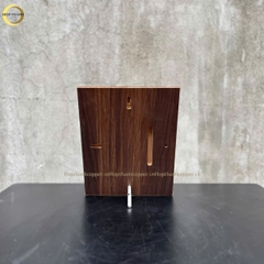 TRANH CHÂN DUNG CHỦ TỊCH HỒ CHÍ MINH BẰNG ĐỒNG MẠ VÀNG 24K - QUÀ TẶNG ĐỂ BÀN (KÍCH THƯỚC 23X32CM)