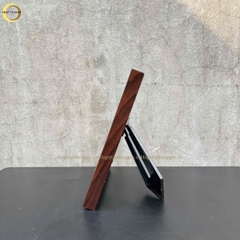 TRANH MẶT TRỐNG ĐỒNG BẰNG ĐỒNG MẠ VÀNG 24K - QUÀ TẶNG ĐỂ BÀN (KÍCH THƯỚC 26X26CM)