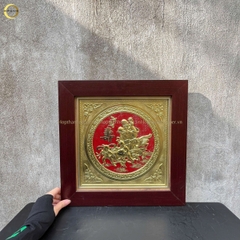 TRANH MỪNG THỌ CỤ ÔNG BẰNG ĐỒNG VÀNG - KÍCH THƯỚC 41X41CM