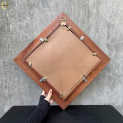TRANH CHỮ LỘC THƯ PHÁP BẰNG ĐỒNG VÀNG  - KÍCH THƯỚC 42X42CM