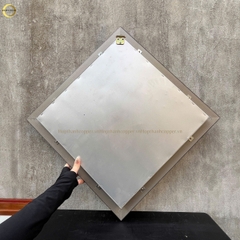 TRANH CHỮ PHÚC BẰNG ĐỒNG MẠ VÀNG NỀN ĐỒNG  - KÍCH THƯỚC 50X50CM