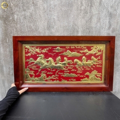 TRANH MÃ ĐÁO THÀNH CÔNG BẰNG ĐỒNG VÀNG - KÍCH THƯỚC 68X38CM